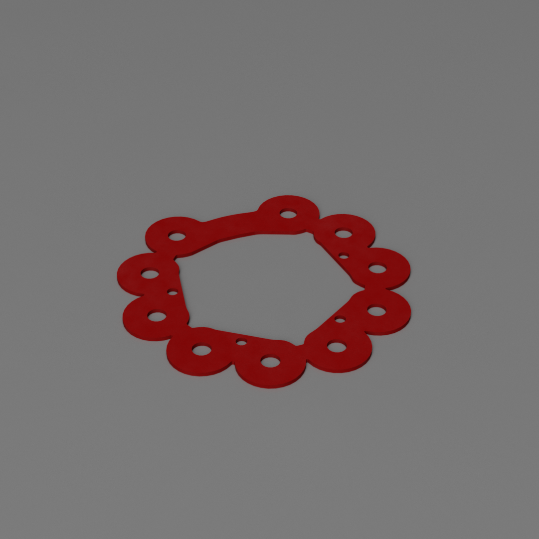 Dyson V6 DC61 DC62 Dichtung (Kit) Dyson Dichtung Rot (Teil B) Staubsauger/Ersatzteil