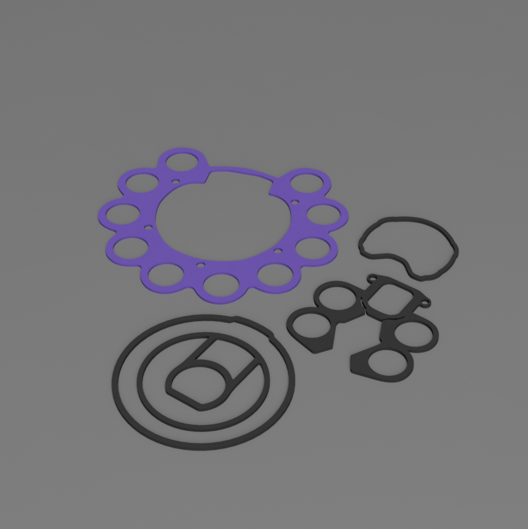 Dyson V15 Dichtung (Kit) Dichtungskit Lila (Basisset) Staubsauger/Ersatzteil