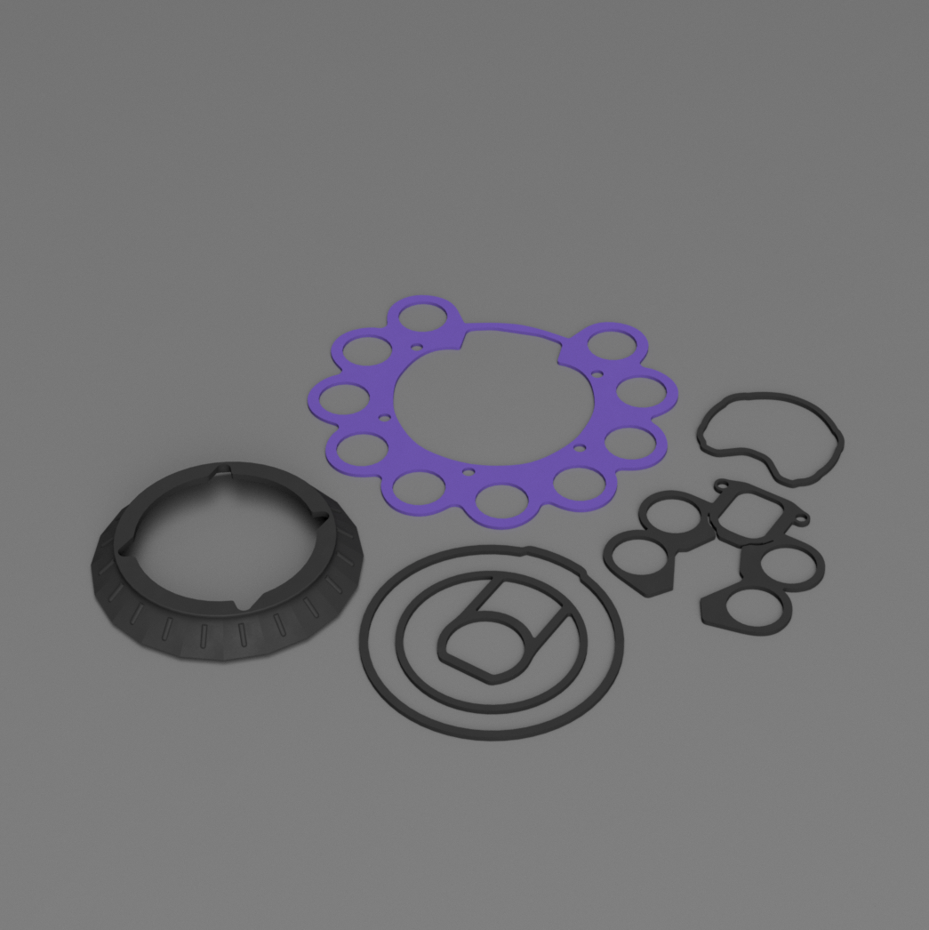 Dyson V15 Dichtung (Kit) Dichtungskit Lila (Komplettset) Staubsauger/Ersatzteil