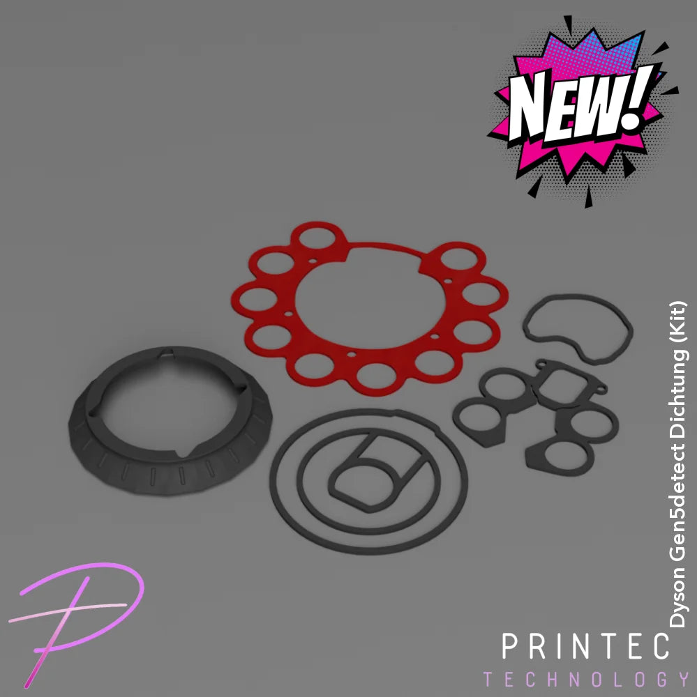 Dyson Gen5detect Dichtung (Kit) Dyson Gen5detect Dichtungskit Rot (Komplettset) Staubsauger/Ersatzteil
