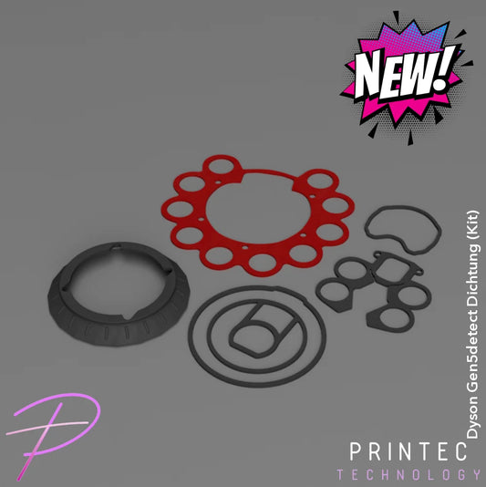 Dyson Gen5detect Dichtung (Kit) Dyson Gen5detect Dichtungskit Rot (Komplettset) Staubsauger/Ersatzteil