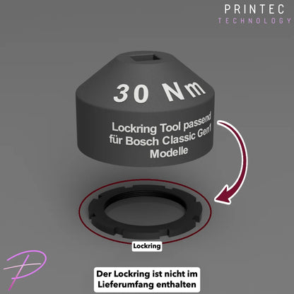 E-Bike Zahnrad passend für Bosch Classic Line/+ Ref.-Nr. 1270020202 - 1270020XXX - Lockring Tool - Fahrrad/Ersatzteil