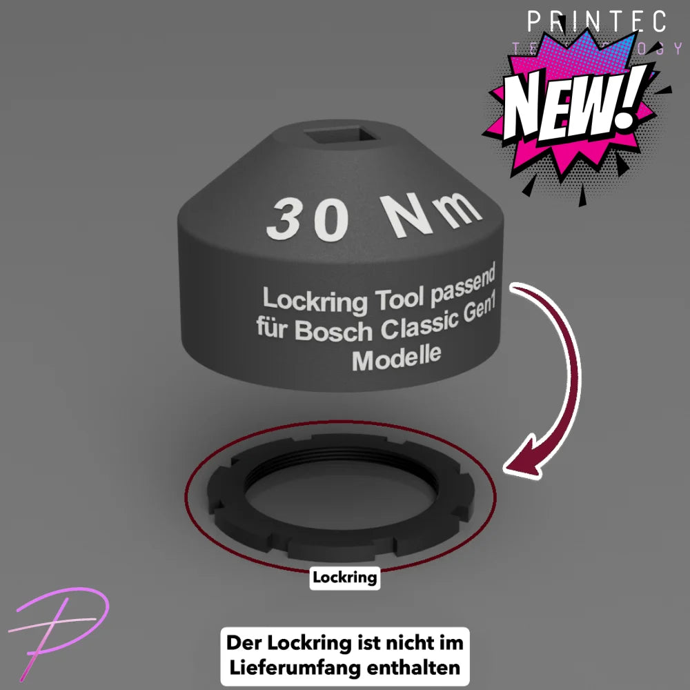 E-Bike Zahnrad passend für Bosch Classic Line/+ Ref.-Nr. 1270020202 - 1270020XXX - Lockring Tool - Fahrrad/Ersatzteil